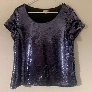 Nwot Anthropologie Leifsdottir Sequin Top - image 1